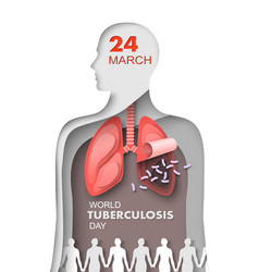 World Tuberculosis Day 3d Paper Cut