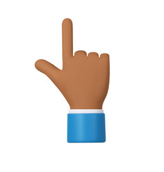 3d Character Hand Pointing At Something