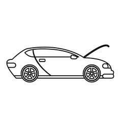 Car With Open Bonnet Mechanic Icon