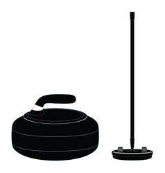 Curling Equipment Stone And Broom