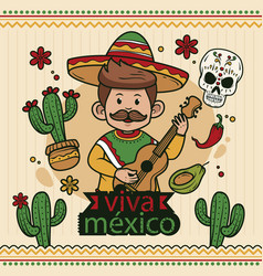 Hand Drawn For Mexico Independence