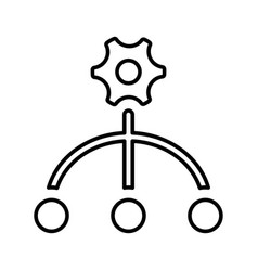 Hierarchy Management Settings Line Icon