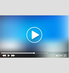 Video Player Template Mockup Frame Design