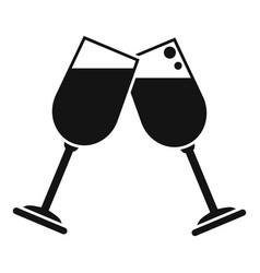 Wine Cheers Icon Simple Hand Drink