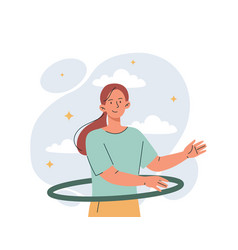 Woman With Hula Hoop