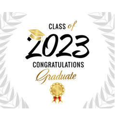 Class Of 2023 Hand Written Logo Certificate