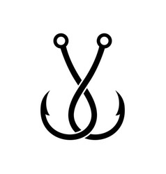 Fishing Hook Flat Style Icon