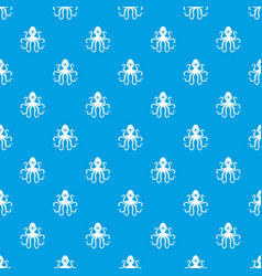 Octopus Pattern Seamless Blue