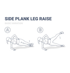 Side Plank Leg Raise Female Home Workout High