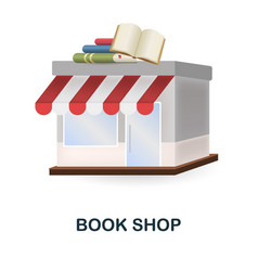 Book Shop Icon 3d From Small Business Collection