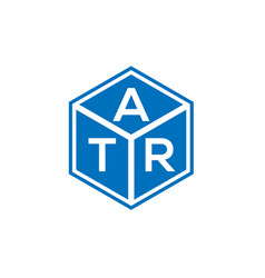 Atr Letter Logo Design On Black Background