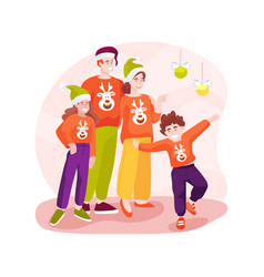 Family Sweater Isolated Cartoon