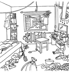 Room With Clutter And Haos