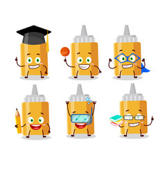 School Student Mayonaise Bottle Cartoon