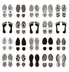 Shoes Footprints Footwear Steps Silhouette Boots