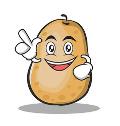 Super cool potato character cartoon style Vector Image