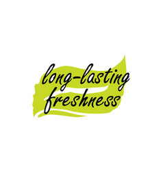 Long Lasting Freshness Sign At Product Badge