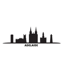 Australia Adelaide City Skyline Isolated