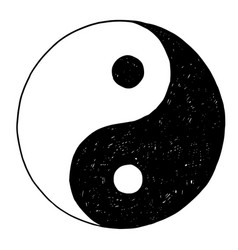 Hand Drawing Of Yin Yang Jin Jang Symbol