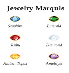 Jewelry Marquis Isolated Objects