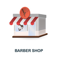 Barber Shop Icon 3d From Small Business