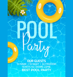 Pool Summer Party Invitation Template