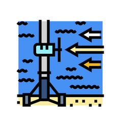 Stream Energy Tidal Power Color Icon