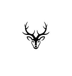 Vintage Deer Head Logo Icon