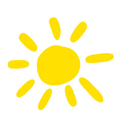 Warm Spring Sun Drawn By Child Icon