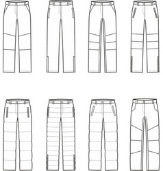 Womens Down Pants Fashion Cad