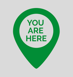 Marker Location Icon With You Are Here