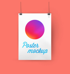 A4 A3 Or A2 Size Ratio Poster Mockup Hanging