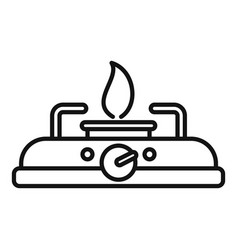 Camp Stove Icon Outline Gas Cooker