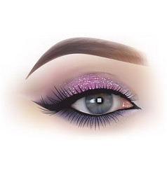 Fashion woman eye makeup Royalty Free Vector Image