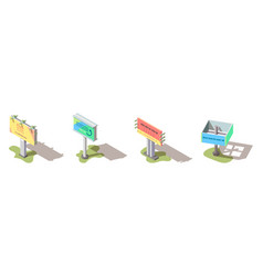 Outdoor Advertising Billboards Isometric