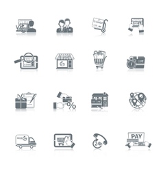 Shopping and e-commerce icons - set 1 Royalty Free Vector