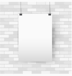 Blank Empty A4 Sized Poster Mockup Vertical Paper