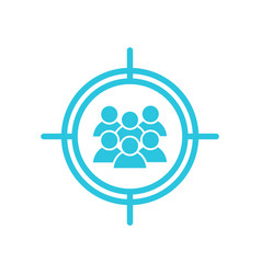 Business Target Audience Group Icon Isolated On