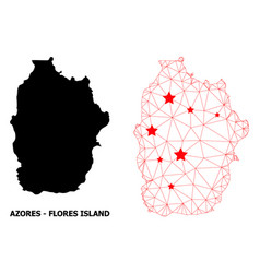 2d Polygonal Map Azores - Flores Island