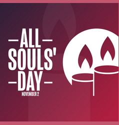 All Souls Day November 2 Holiday Concept