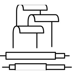 Polybutadiene Elastomer Line Icon