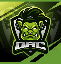 Orc Head Esport Mascot Logo Design