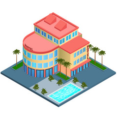 Hotel Building Isometric