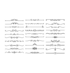 Line Dividers Decorative Swirl Text Separators