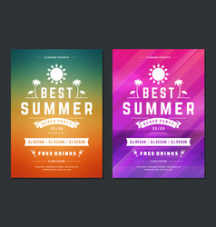 Summer Party Design Poster Or Flyer Night Club