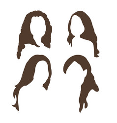 Women Hair Style Silhouette Or Black Silhouette