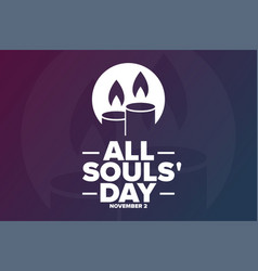 All Souls Day November 2 Holiday Concept