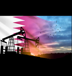 Qatari Oil Industry Concept