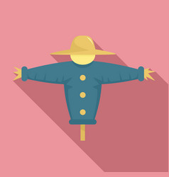 Scarecrow Hat Icon Flat Style