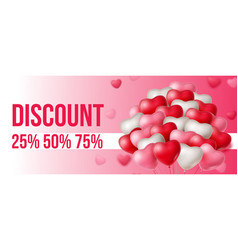 Discount Lettering With Bunch Of Heart Shaped